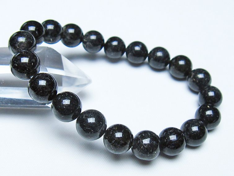 ブラックルチルクォーツ ブレスレット 10mm [t257-8566] 1枚目