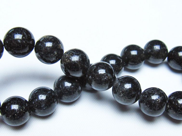 ブラックルチルクォーツ ブレスレット 10mm [t257-8567] 2枚目