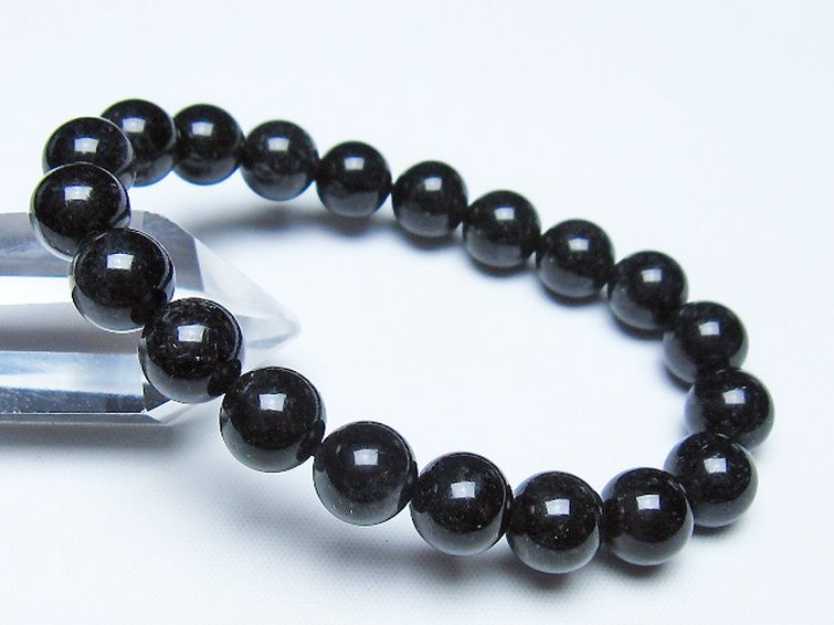 ブラックルチルクォーツ ブレスレット 10mm [t257-8571] 1枚目