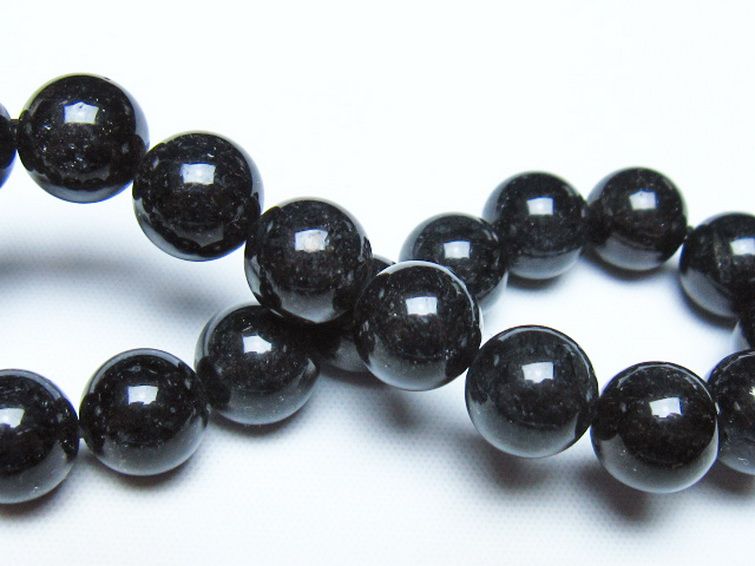 ブラックルチルクォーツ ブレスレット 10mm [t257-8572] 2枚目