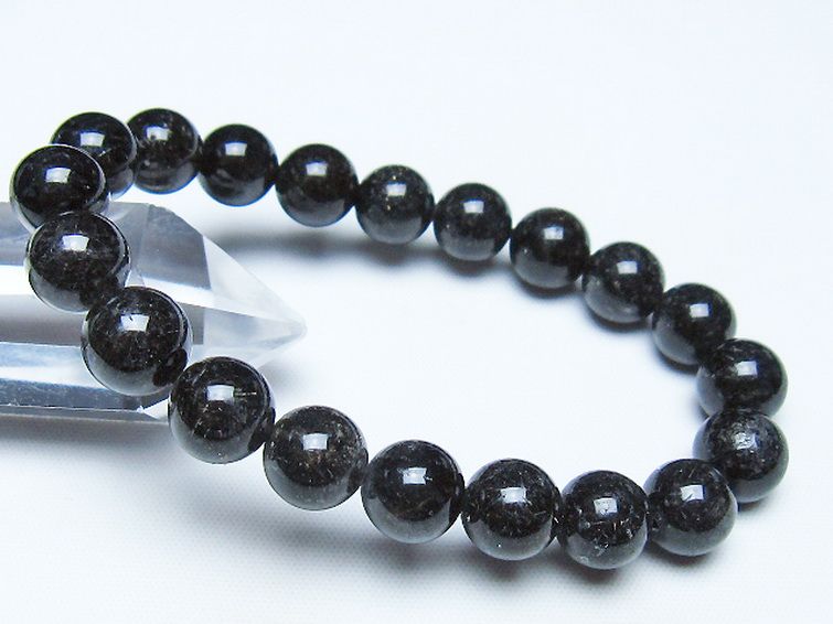 ブラックルチルクォーツ ブレスレット 10mm [t257-8574] 1枚目
