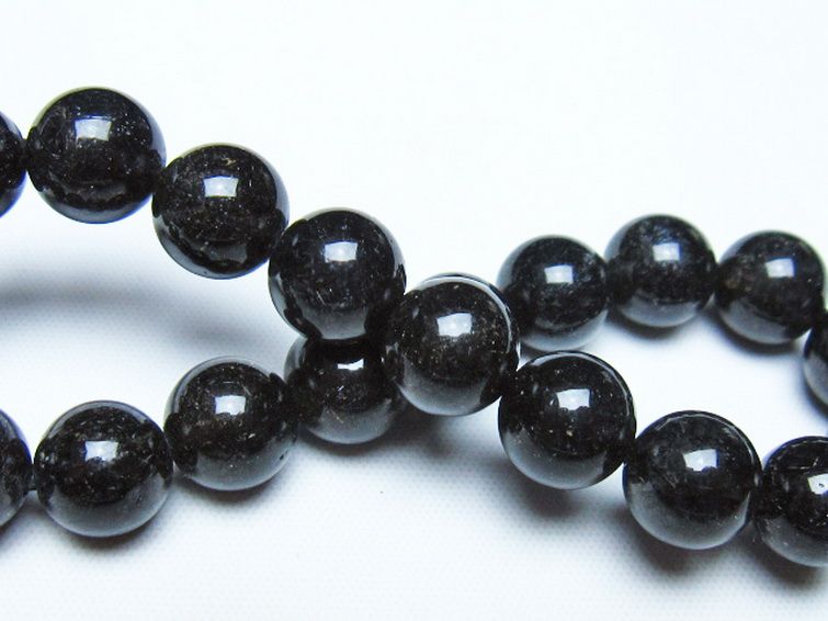 ブラックルチルクォーツ ブレスレット 10mm [t257-8576] 2枚目