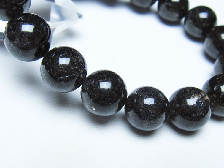 ブラックルチルクォーツ ブレスレット 12mm [t257-8578] 3枚目