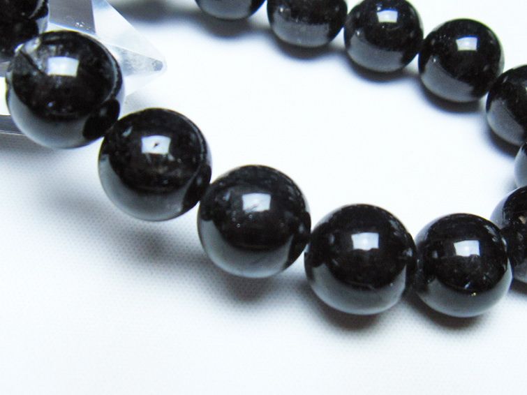 ブラックルチルクォーツ ブレスレット 12mm [t257-8579] 3枚目