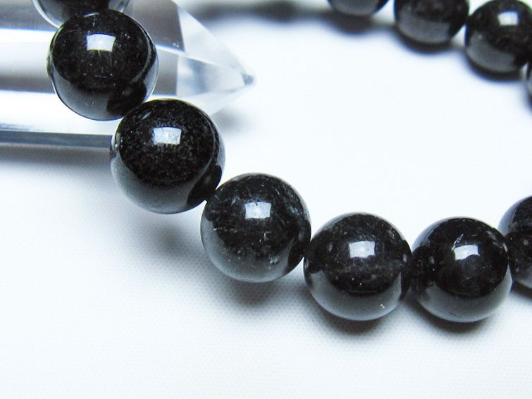 ブラックルチルクォーツ ブレスレット 12mm [t257-8580] 3枚目