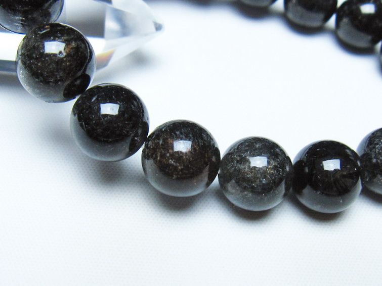 ブラックルチルクォーツ ブレスレット 12mm [t257-8581] 3枚目