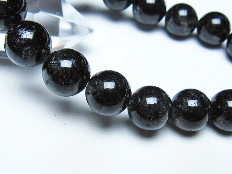 ブラックルチルクォーツ ブレスレット 12mm [t257-8582] 3枚目