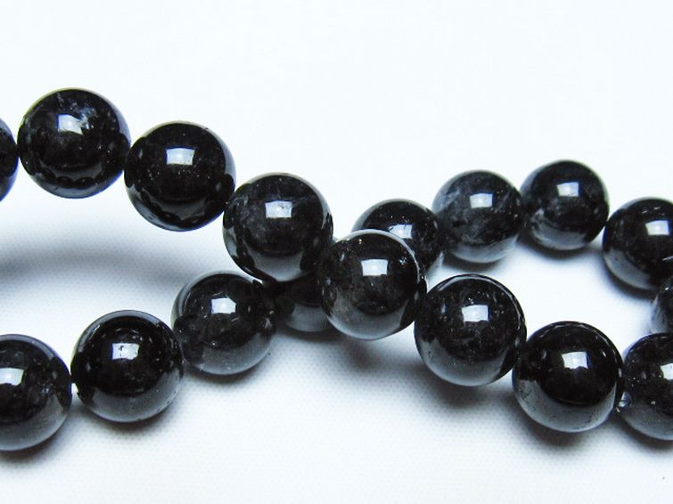ブラックルチルクォーツ ブレスレット 11mm [t257-8585] 2枚目