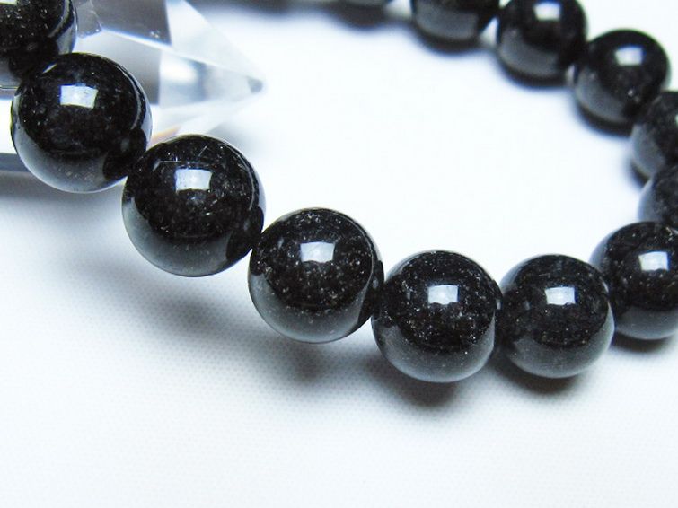 ブラックルチルクォーツ ブレスレット 11mm [t257-8587] 3枚目