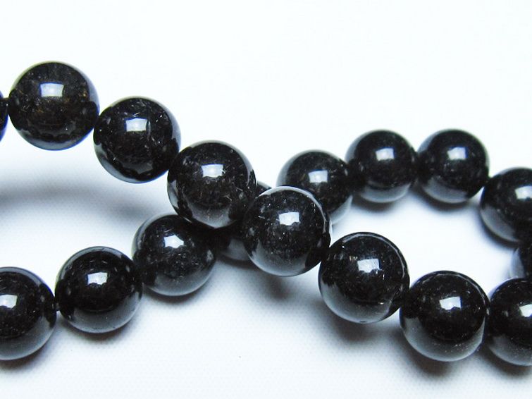 ブラックルチルクォーツ ブレスレット 10mm [t257-8589] 2枚目