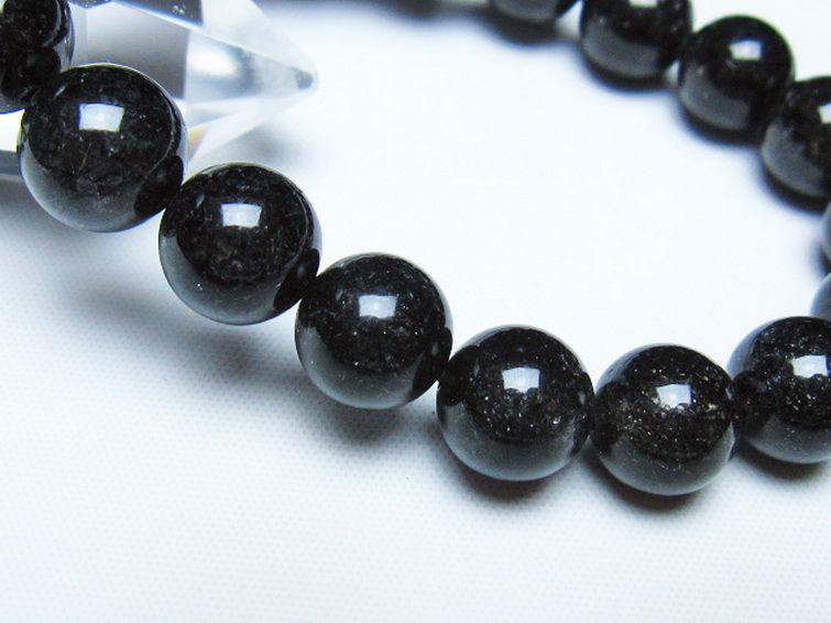 ブラックルチルクォーツ ブレスレット 11mm [t257-8591] 3枚目