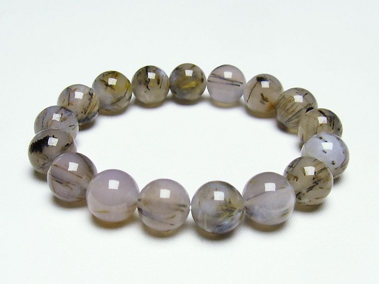 ルチルインアゲート ブレスレット 12mm [T258-1837] 1枚目