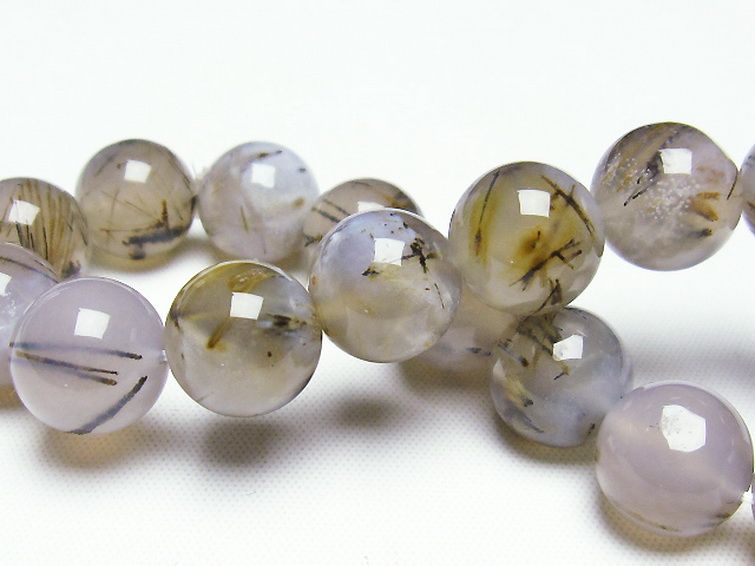 ルチルインアゲート ブレスレット 12mm [T258-1837] 2枚目