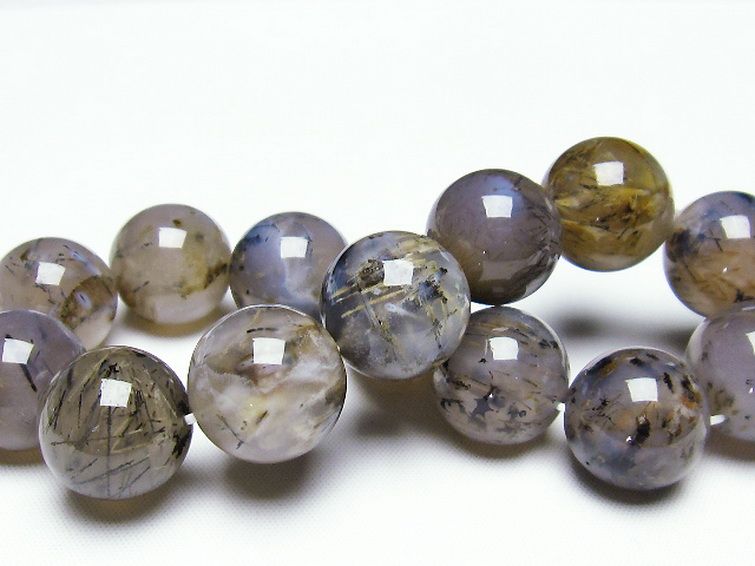 ルチルインアゲート ブレスレット 17mm [T258-1856] 2枚目