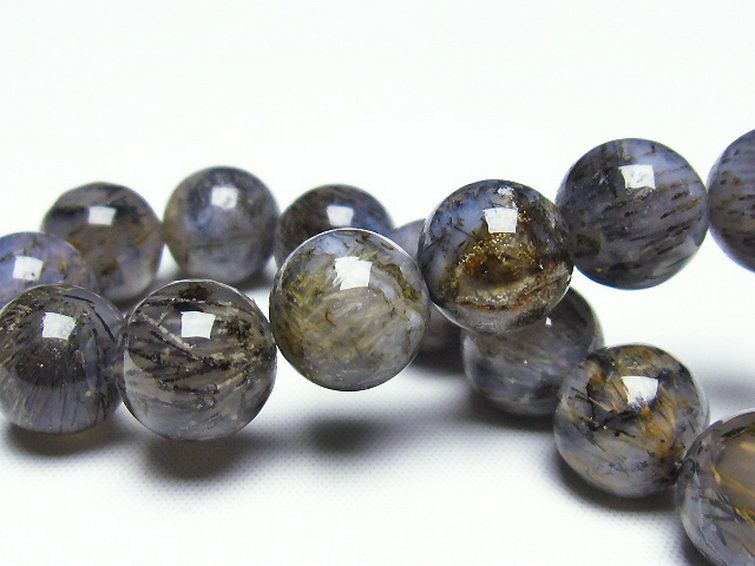 ルチルインアゲート ブレスレット 12mm [T258-1879] 2枚目