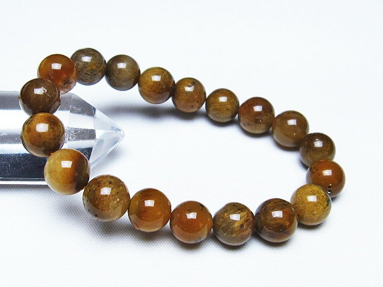 ルチルインアゲート ブレスレット 10mm [T258-1916] 1枚目