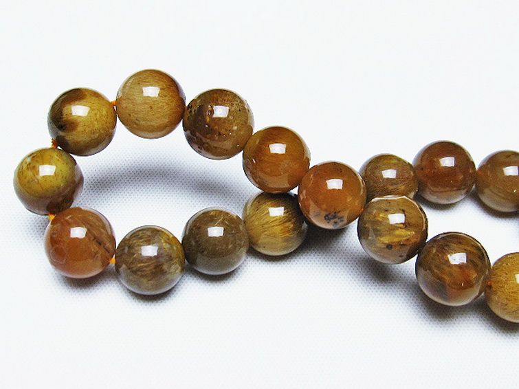 ルチルインアゲート ブレスレット 10mm [T258-1916] 2枚目