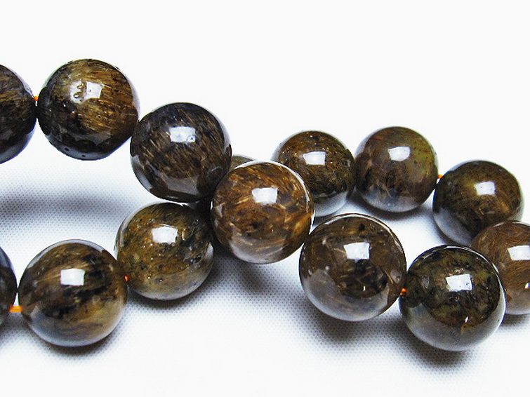 ルチルインアゲート ブレスレット 14mm [T258-1933] 2枚目