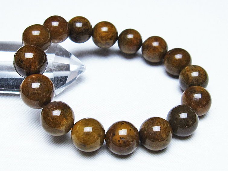 ルチルインアゲート ブレスレット 13mm [T258-1944] 1枚目