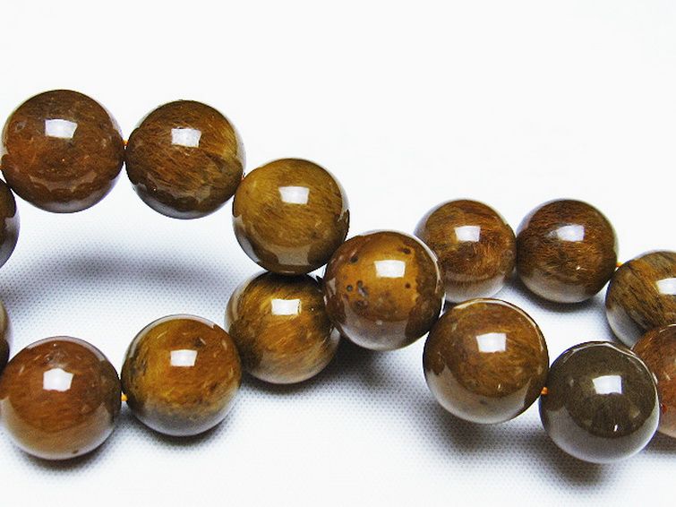 ルチルインアゲート ブレスレット 13mm [T258-1944] 2枚目