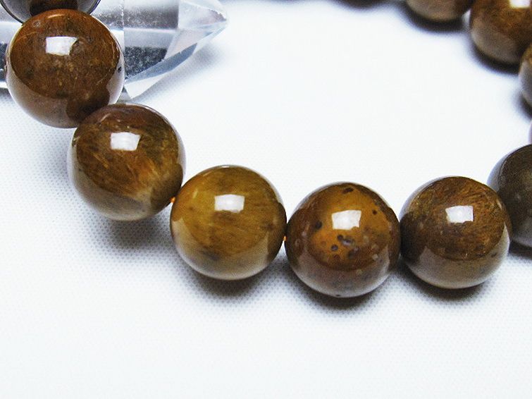 ルチルインアゲート ブレスレット 13mm [T258-1944] 3枚目