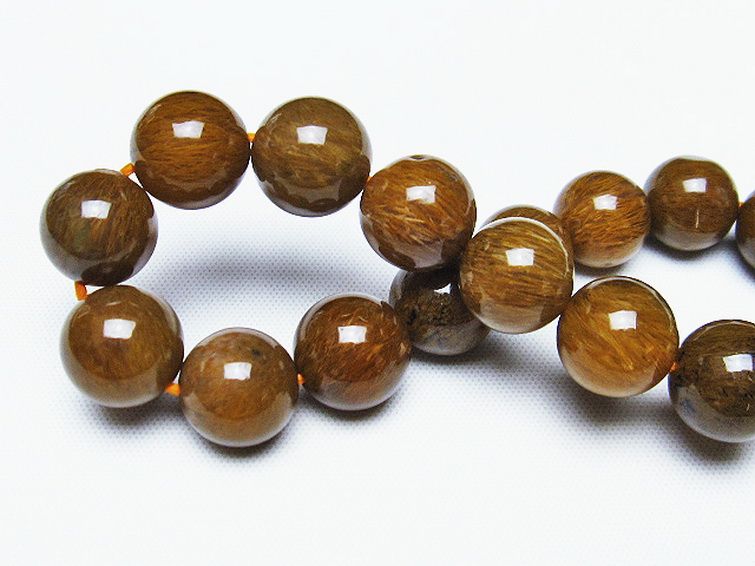 ルチルインアゲート ブレスレット 11mm [T258-1951] 2枚目