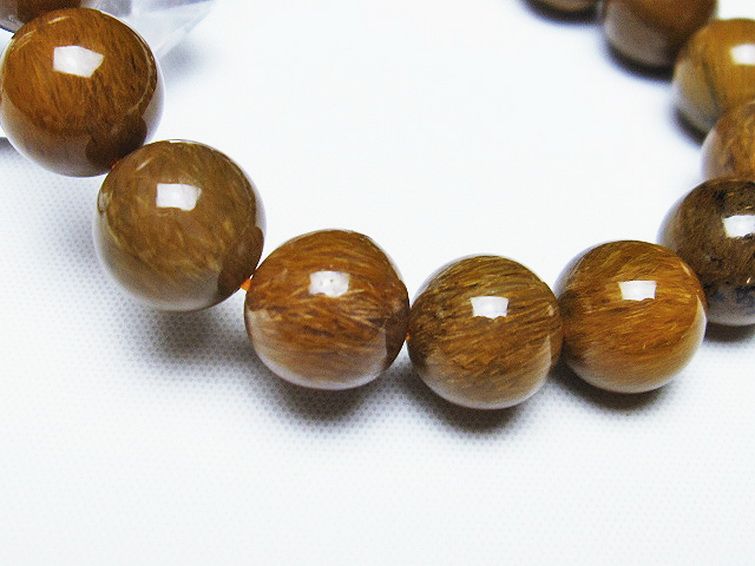 ルチルインアゲート ブレスレット 11mm [T258-1951] 3枚目