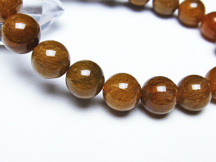 ルチルインアゲート ブレスレット 11mm [T258-1955] 3枚目