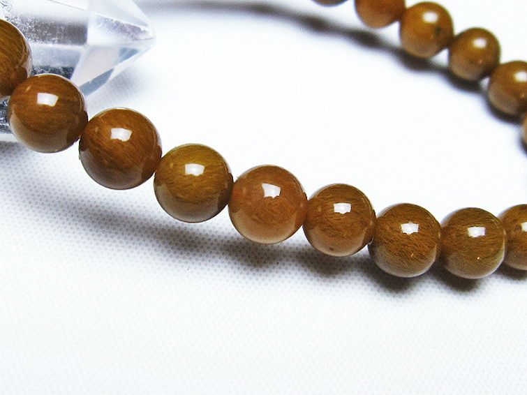 ルチルインアゲート ブレスレット 7mm [T258-1961] 3枚目