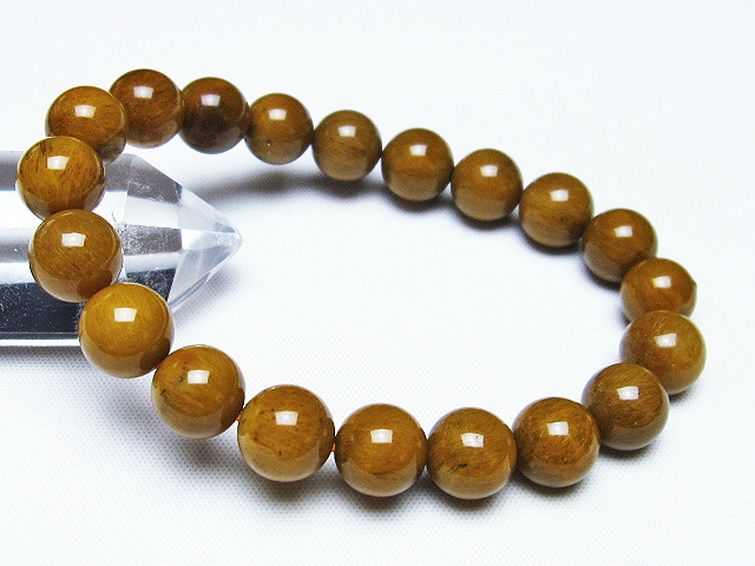 ルチルインアゲート ブレスレット 10mm [T258-1968] 1枚目