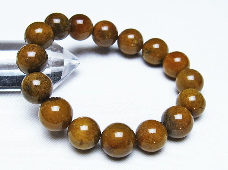 ルチルインアゲート ブレスレット 13mm [T258-1972] 1枚目