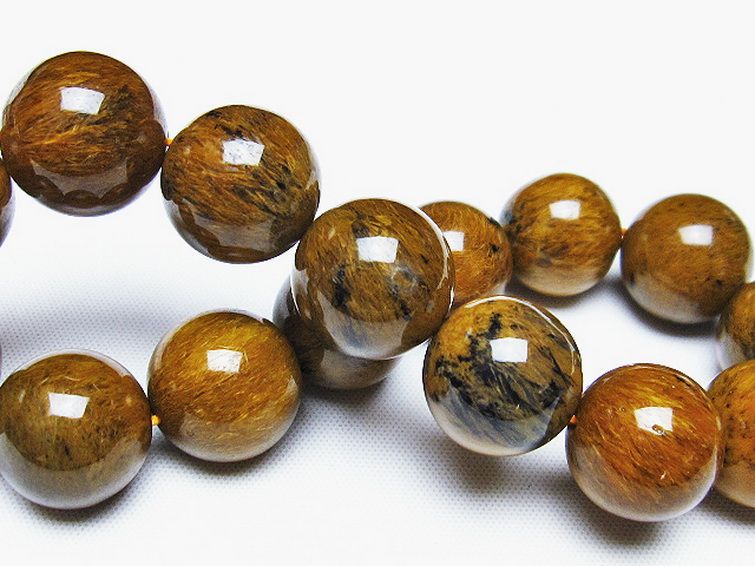 ルチルインアゲート ブレスレット 15mm [T258-1976] 2枚目