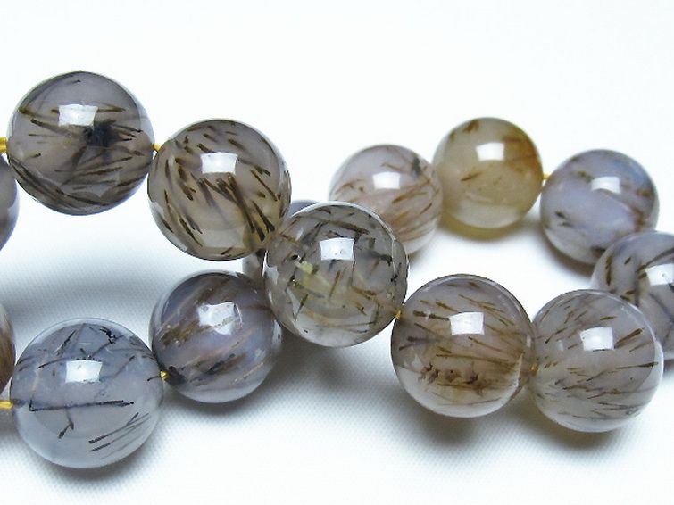 ルチルインアゲート ブレスレット 16mm [t258-2061] 2枚目