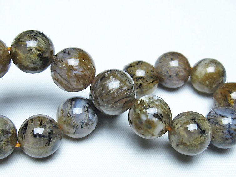 ルチルインアゲート ブレスレット 12mm [t258-2086] 2枚目