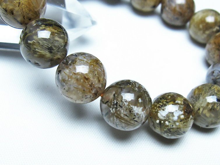 ルチルインアゲート ブレスレット 12mm [t258-2086] 3枚目