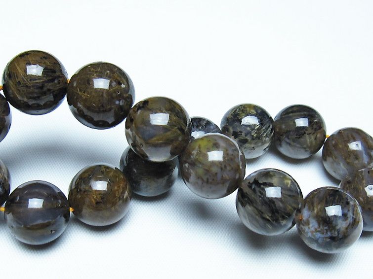 ルチルインアゲート ブレスレット 13mm [t258-2088] 2枚目