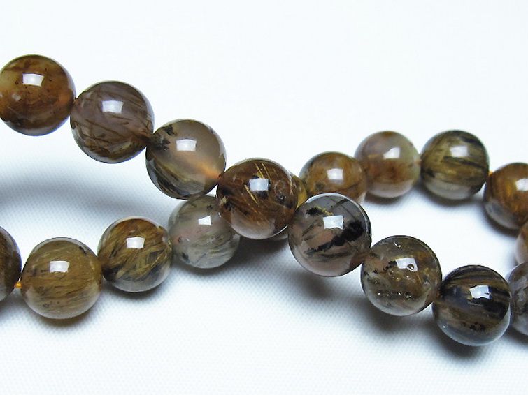 ルチルインアゲート ブレスレット 10mm [t258-2099] 2枚目