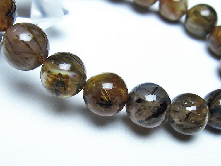 ルチルインアゲート ブレスレット 10mm [t258-2099] 3枚目