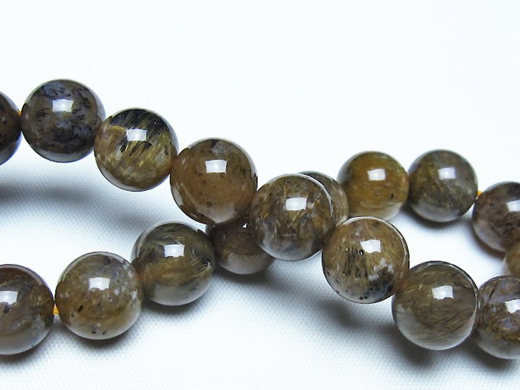 ルチルインアゲート ブレスレット 11mm [t258-2101] 2枚目