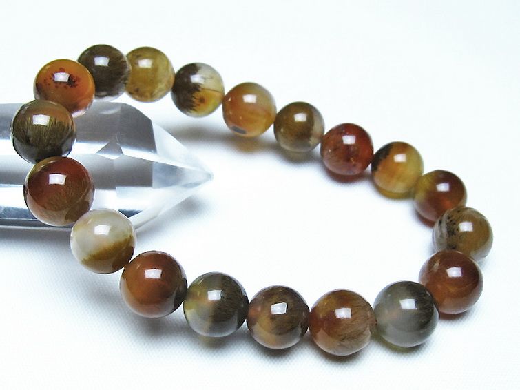 ルチルインアゲート ブレスレット 10mm [t258-2118] 1枚目