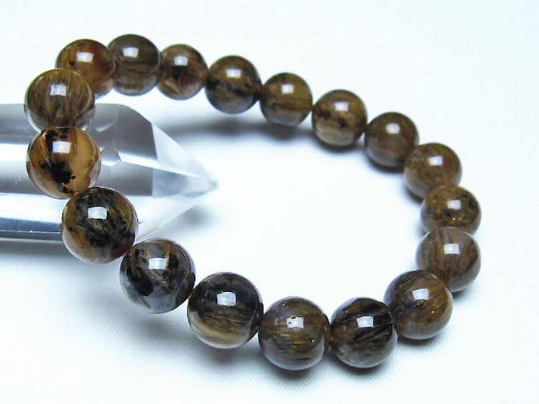 ルチルインアゲート ブレスレット 10mm [t258-2120] 1枚目