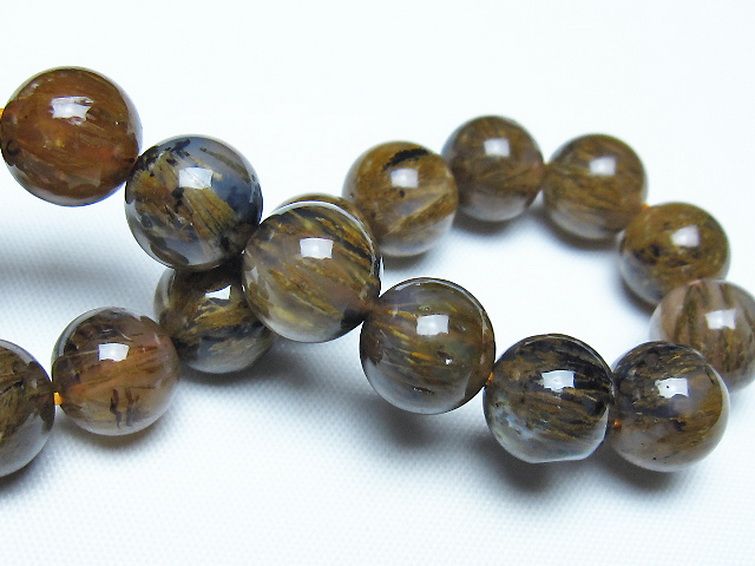 ルチルインアゲート ブレスレット 10mm [t258-2120] 2枚目