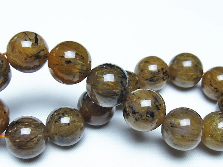 ルチルインアゲート ブレスレット 13mm [t258-2125] 2枚目