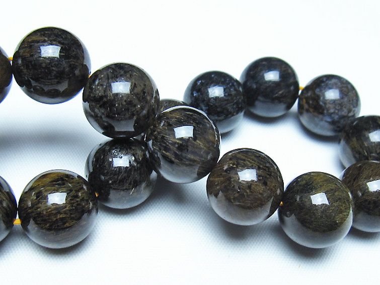 ルチルインアゲート ブレスレット 14mm [t258-2133] 2枚目