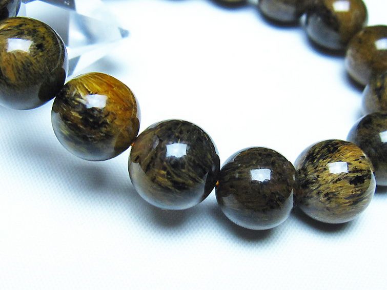 ルチルインアゲート ブレスレット 12mm [t258-2135] 3枚目