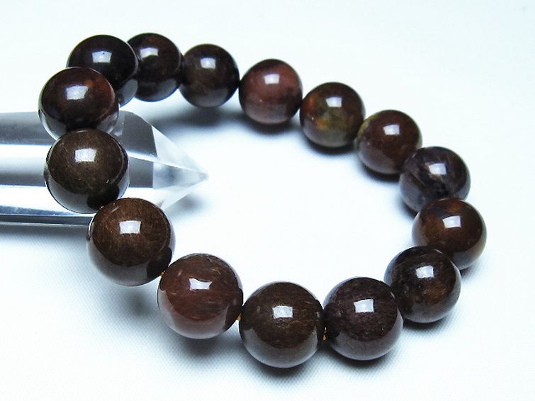 ルチルインアゲート ブレスレット 14mm [t258-2140] 1枚目