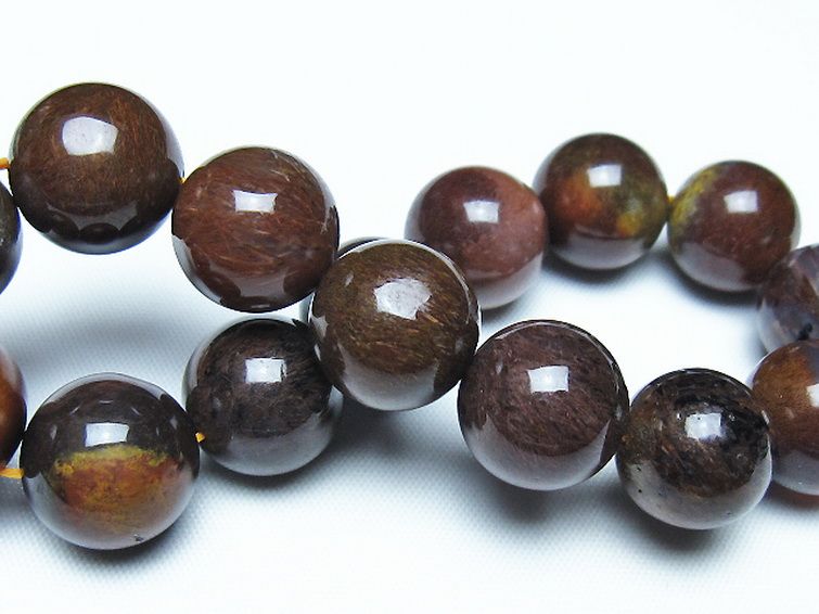 ルチルインアゲート ブレスレット 14mm [t258-2140] 2枚目