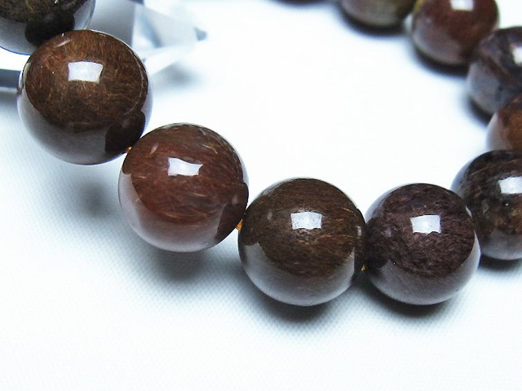 ルチルインアゲート ブレスレット 14mm [t258-2140] 3枚目