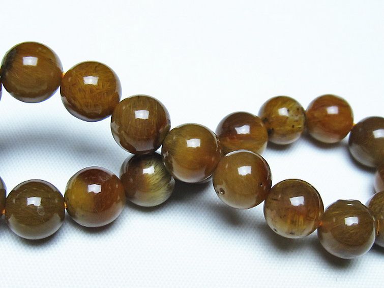 ルチルインアゲート ブレスレット 9mm [t258-2145] 2枚目