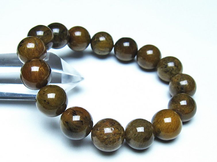 ルチルインアゲート ブレスレット 13mm [t258-2160] 1枚目